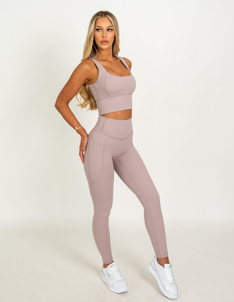 Aura Leggings - Mink Pink