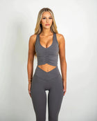 V Elite Crop Top - Ash