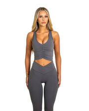 V Elite Crop Top - Ash