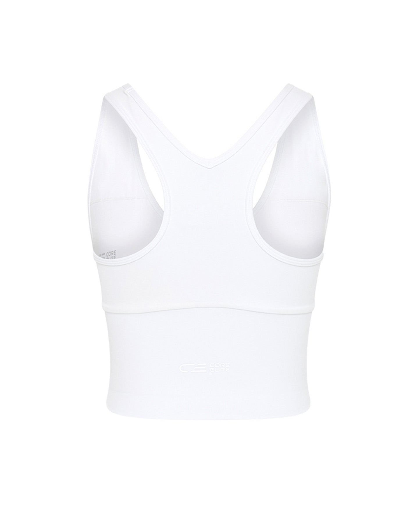 V Elite Crop Top - White