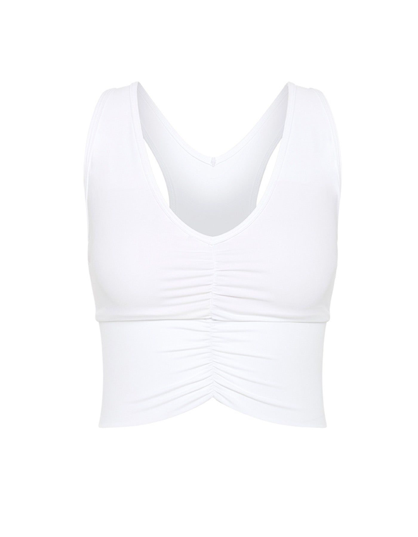 V Elite Crop Top - White