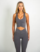 V Elite Crop Top - Ash